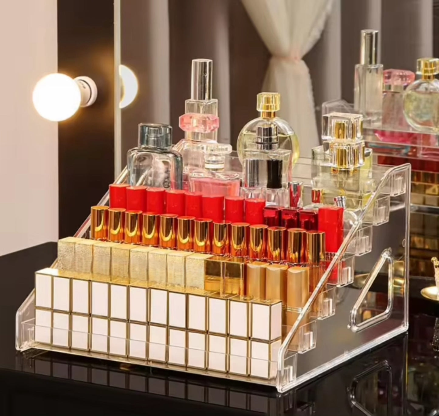 6 Layers Acrylic Cosmetics Eyeshadow, Nail polish, Perfumes Display Stand