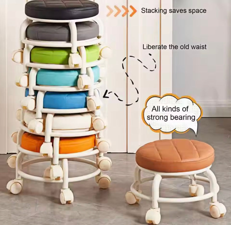 High Quality Rotating Weight Bearing Stool with Wheels