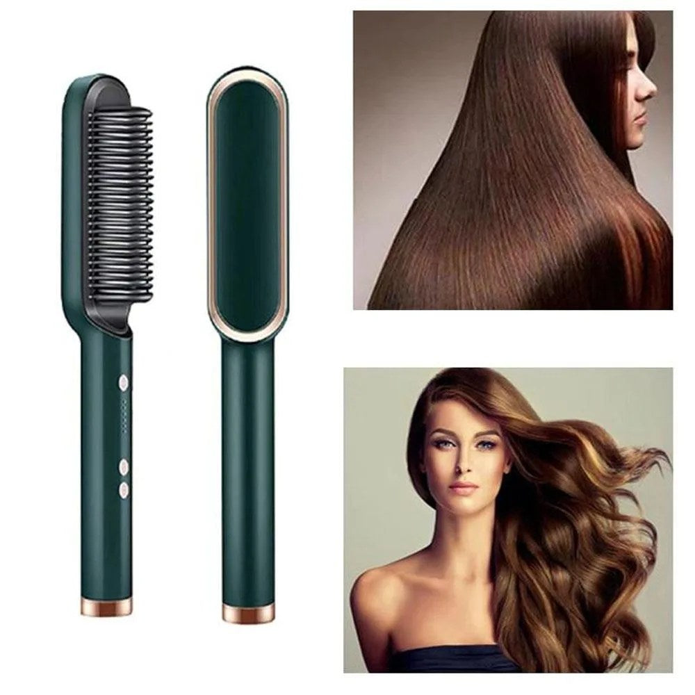 Hair Brush Straightener