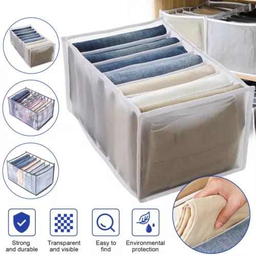 7 Grids Jeans Clothes Organizer Best Quality