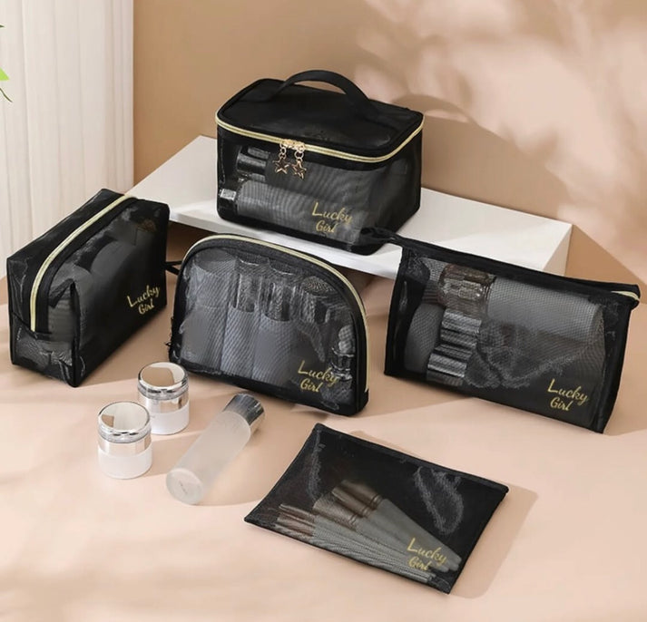 6 Pcs Travel Makeup Cosmetics Bags