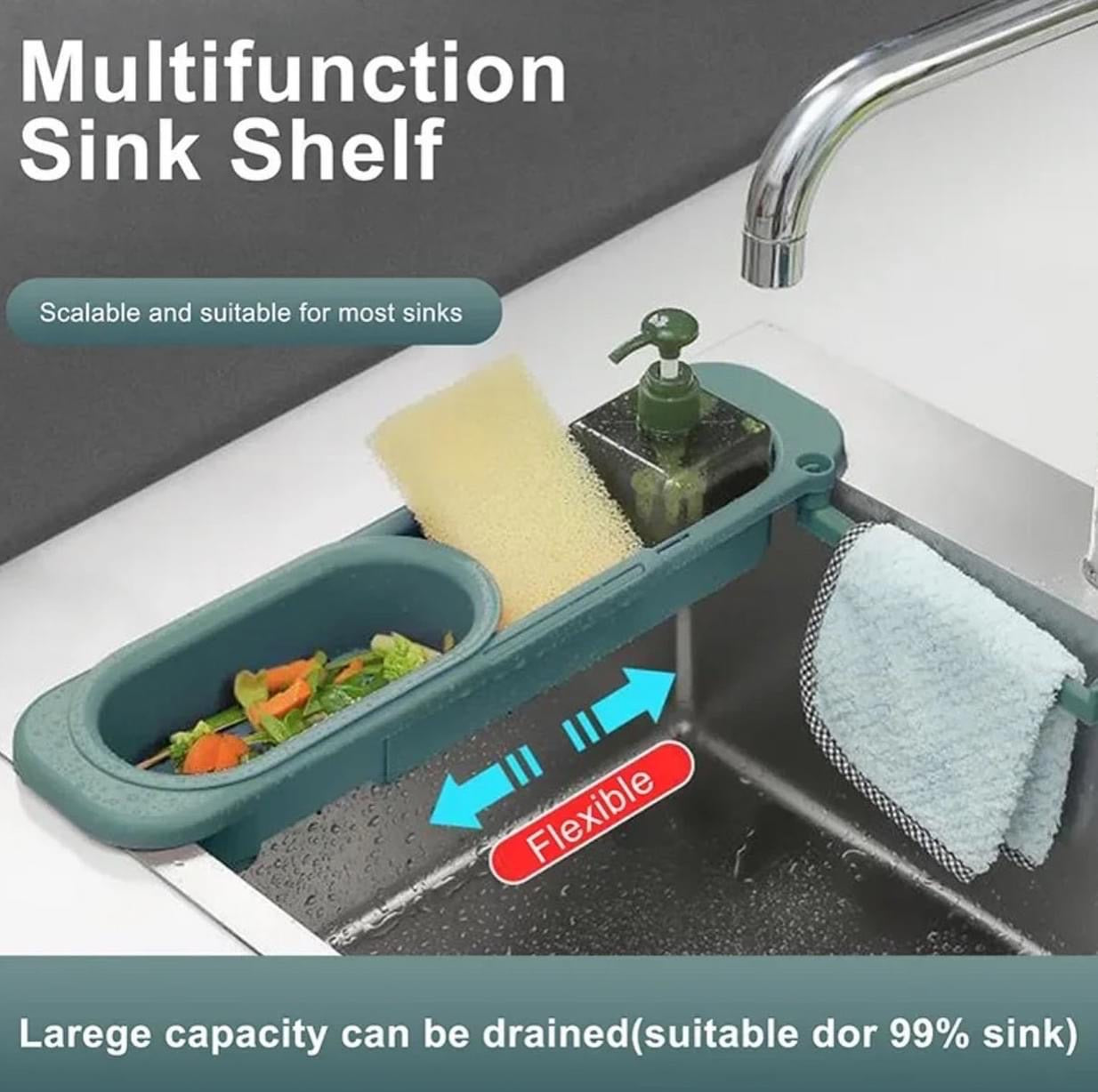Kitchen Sink Drainer Rack multi function Organizer