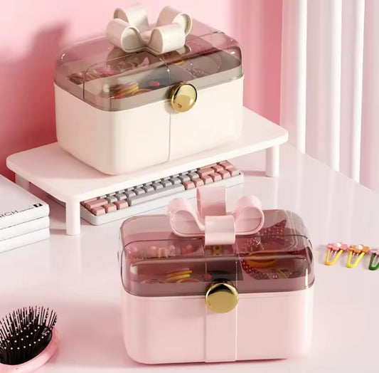 Large Capacity Dustproof Jewellery Cosmetic Makeup Box