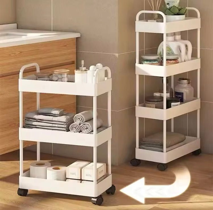 Four Layers Multifunctional Trolley with Wheels