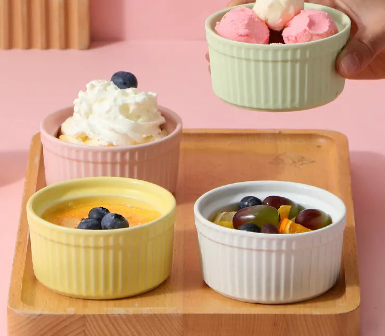 Pack of 6 Heat Resistant Ceramic Bowls