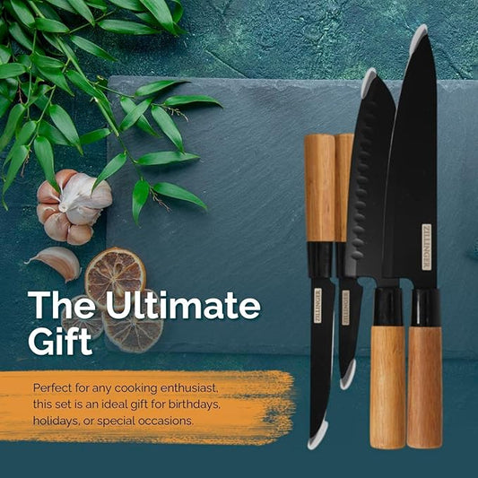 4 Pcs Zillinger Knife Set with Box Packaging