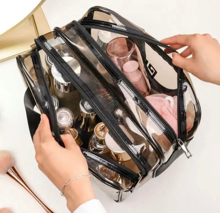 Double Zip Waterproof Cosmetics Makeup Bag