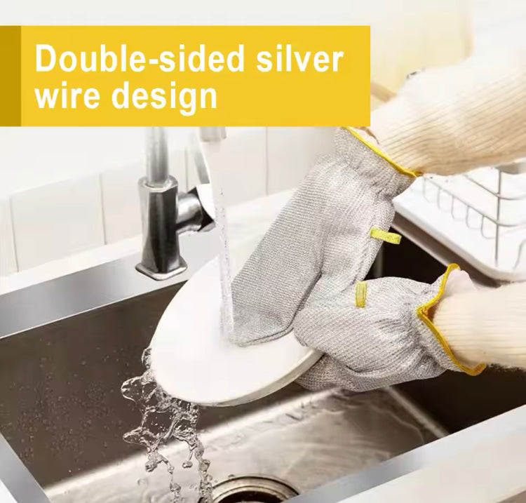 Double Sided Net Cleaning Gloves (Single)