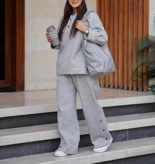 Girls 2 Pcs Hooded Winter Warm Tracksuit