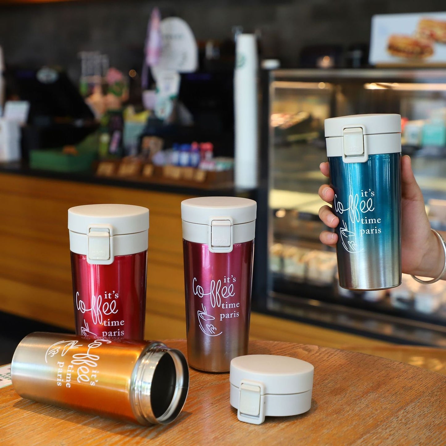 380ml Thermal Mug Double Wall Stainless Steel Coffee Cup