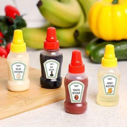 Pack of 2 Portable Ketchup & Sauces Bottle