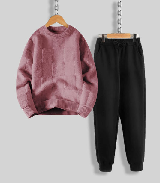 Winter Fleece Sweatshirt & Trouser for Girls