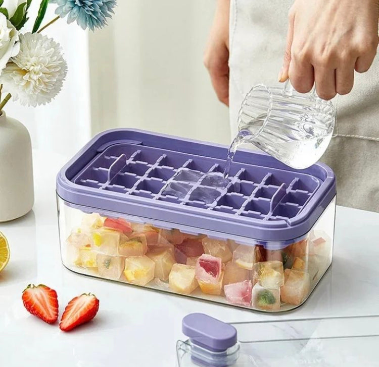 32 Grids Silicone Ice Mould with Storage Box