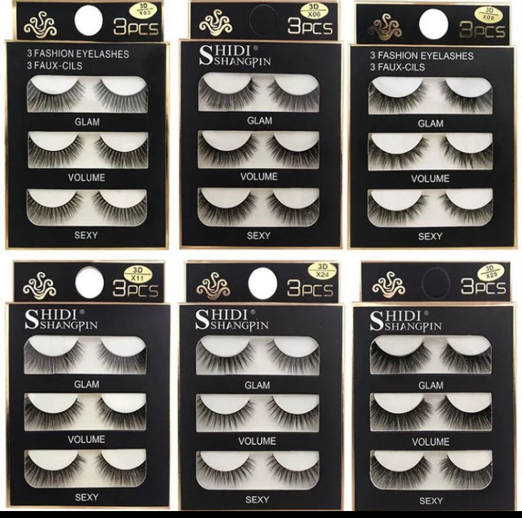 3 Pairs of Eyelashes