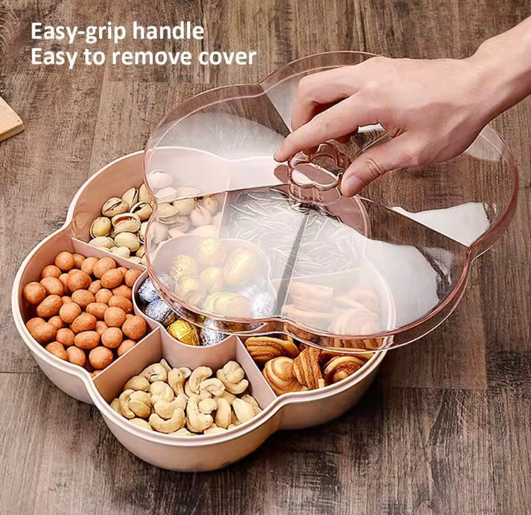 Colourful Flower Shape Dry Fruit Candy Storage Box with Lid