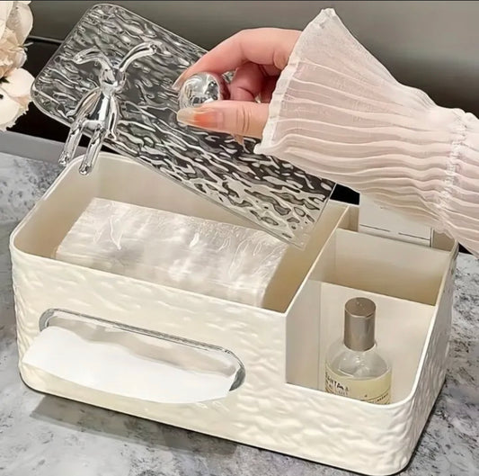 Glam Tissue Box with Storage Holder