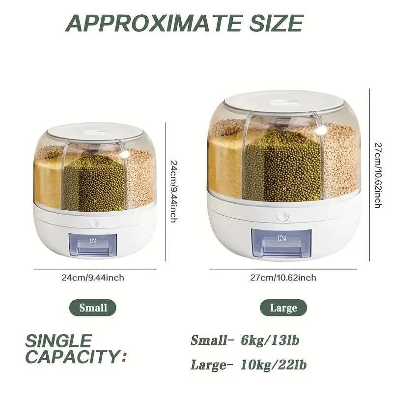 6 in 1 Rotating Cereals Food Dispenser