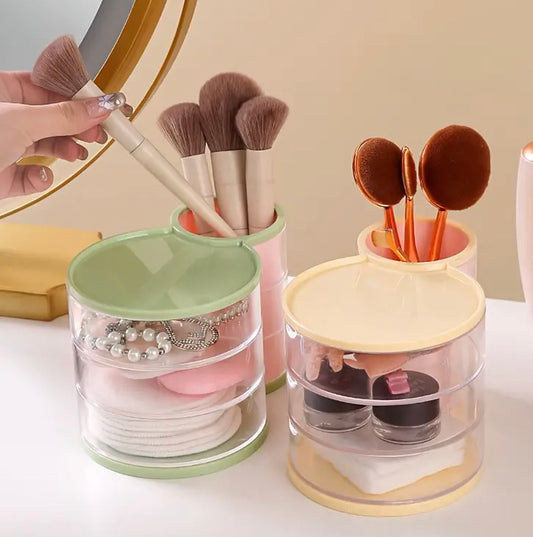 2 in 1 Jewellery and Brushes Organizer