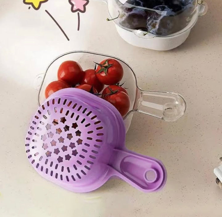 Cute Durable Drainer Basket with Handle