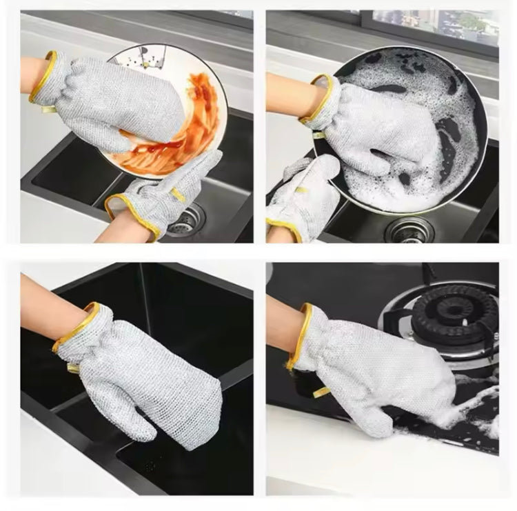 Double Sided Net Cleaning Gloves (Single)