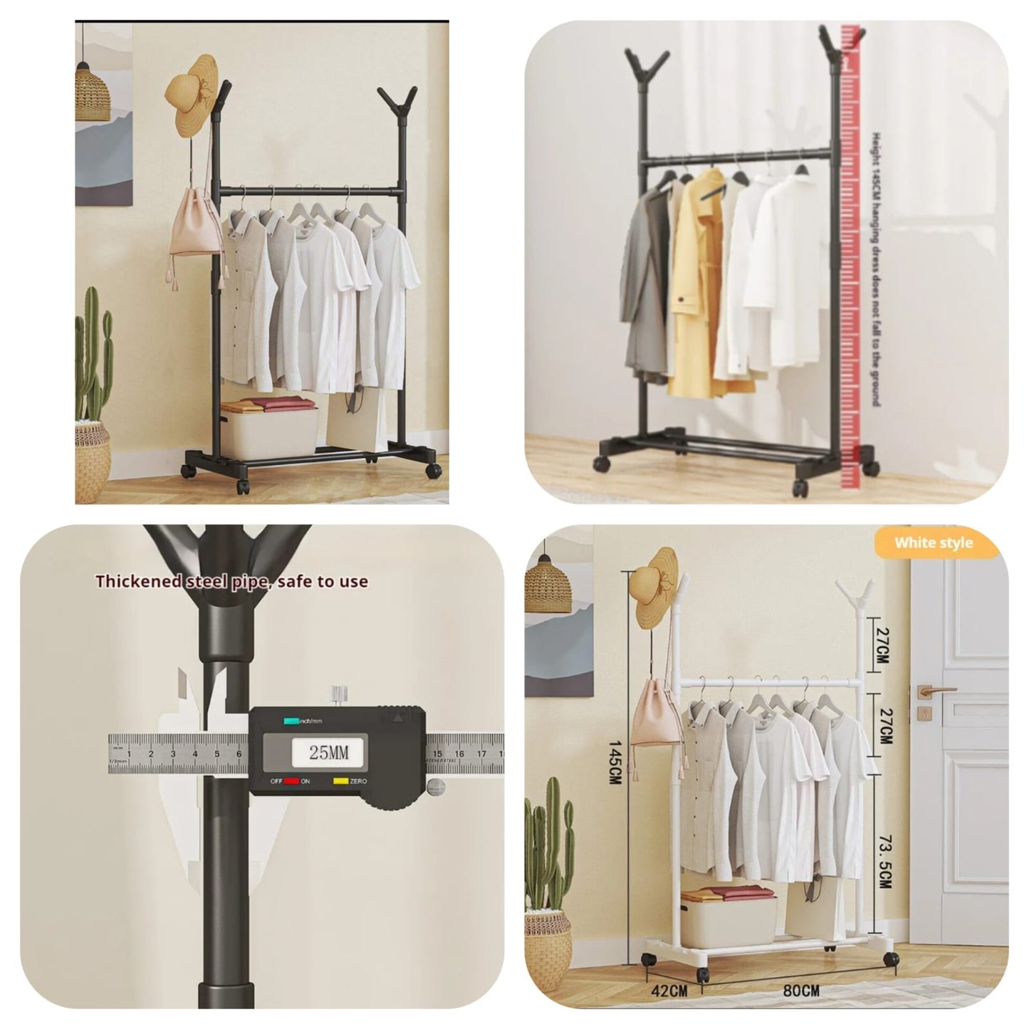 New Style Metal Clothes Rack with Box Packaging