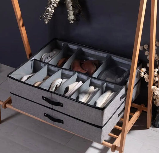 Dustproof Shoes Organizer with Foam Partitions Inside High Quality