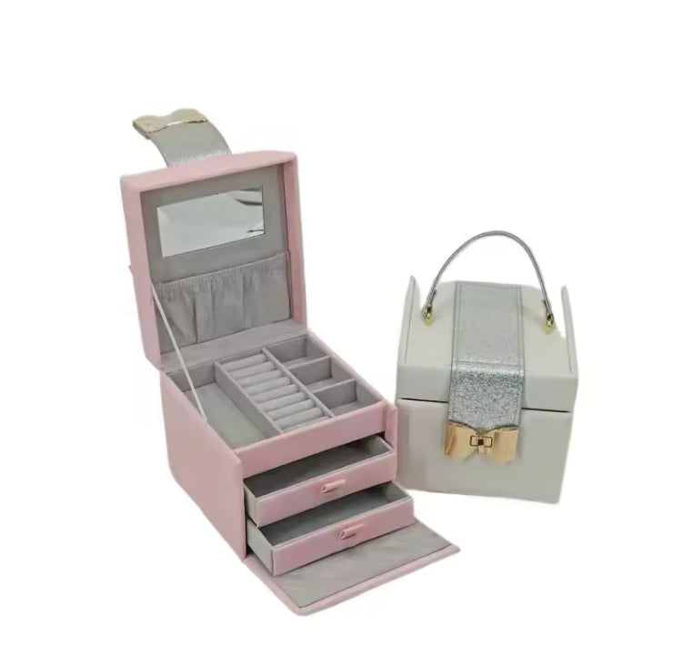 Luxury Three Layer Grid Design Jewellery Organizer