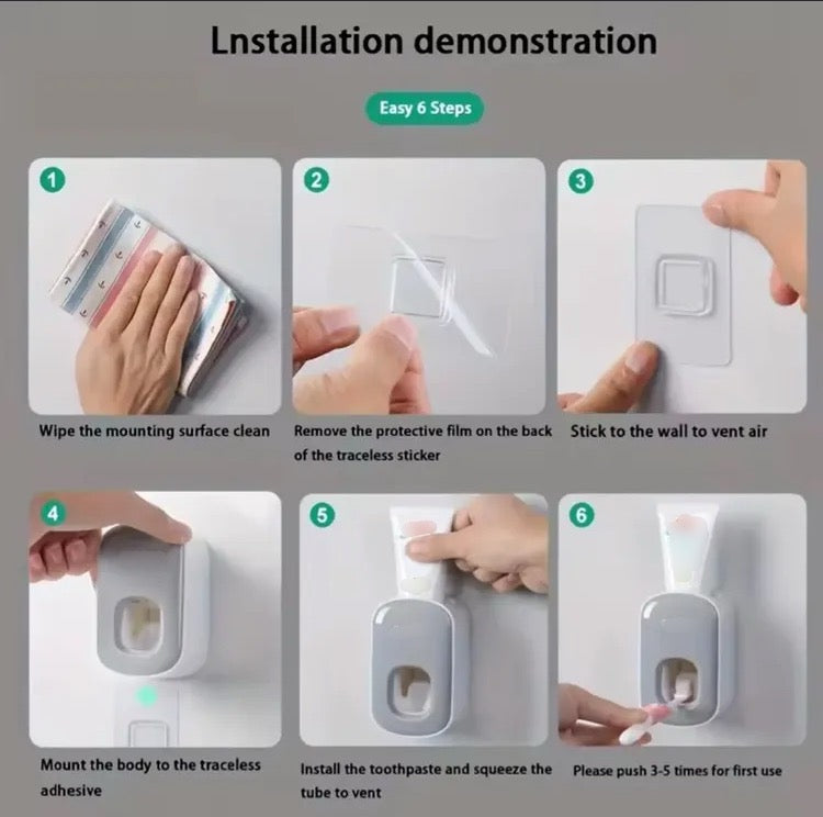 Wall Mounted Automatic Toothpaste Dispenser