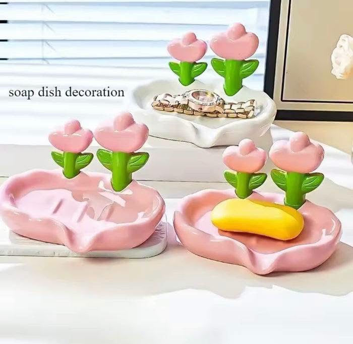 Tulip Flower Shaped Soap Dish