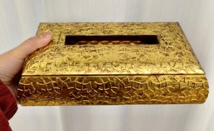 Golden Tissue Box