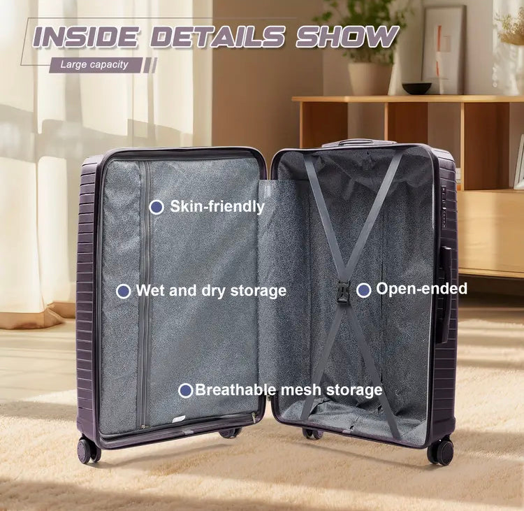 28 Inches Non-Breakable four Wheels Travel Luggage Bag with Lock System