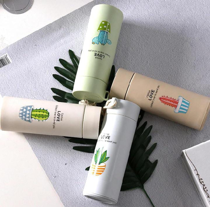 400ml Travel Friendly Glass Water Bottle