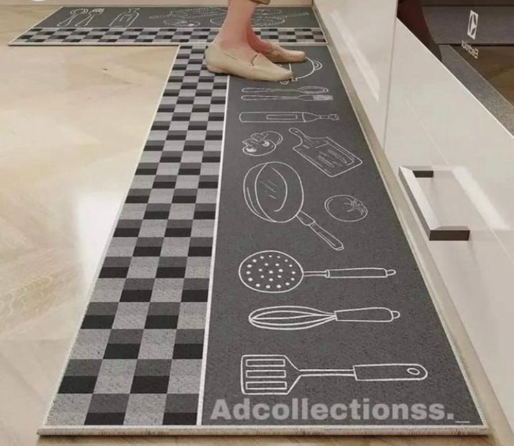 2Pcs Anti Slip Water Absorbent Matt Set