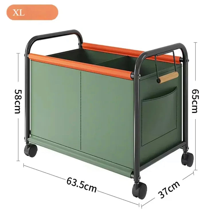Large Capacity Four Wheels Kids Toy storage Box with Handles