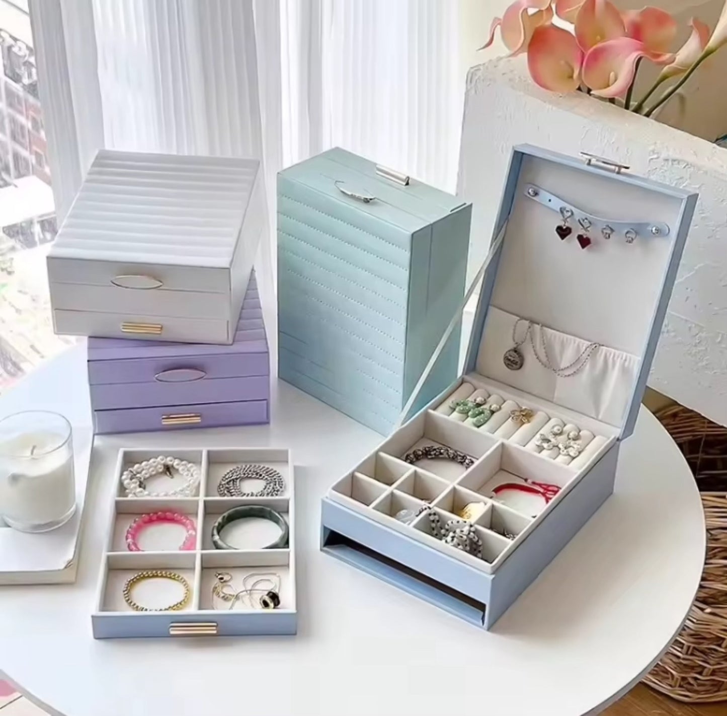 Double Layer Drawer Style Jewellery Box