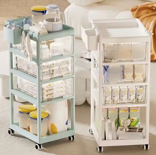 5 Layer Moveable Kids / Home Supplies Multipurpose Trolley