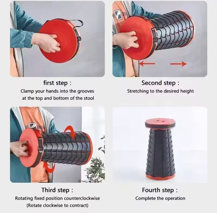 Foldable Portable Adjustable Stool