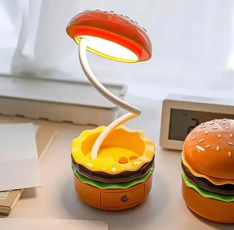Rechargeable Burger Shape Night Light Led Lamp