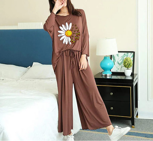 Girls 2 Pcs Comfortable Plazo Lounge Wear