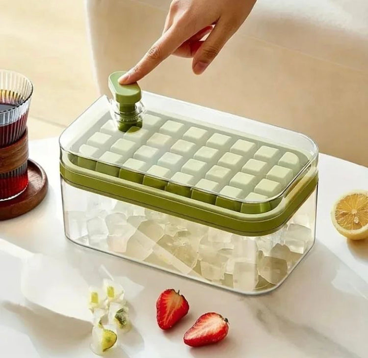 32 Grids Silicone Ice Mould with Storage Box