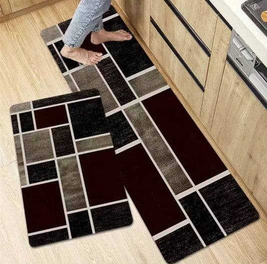 2 Pcs/Set Anti-Slip Super Absorbent Floor Matts
