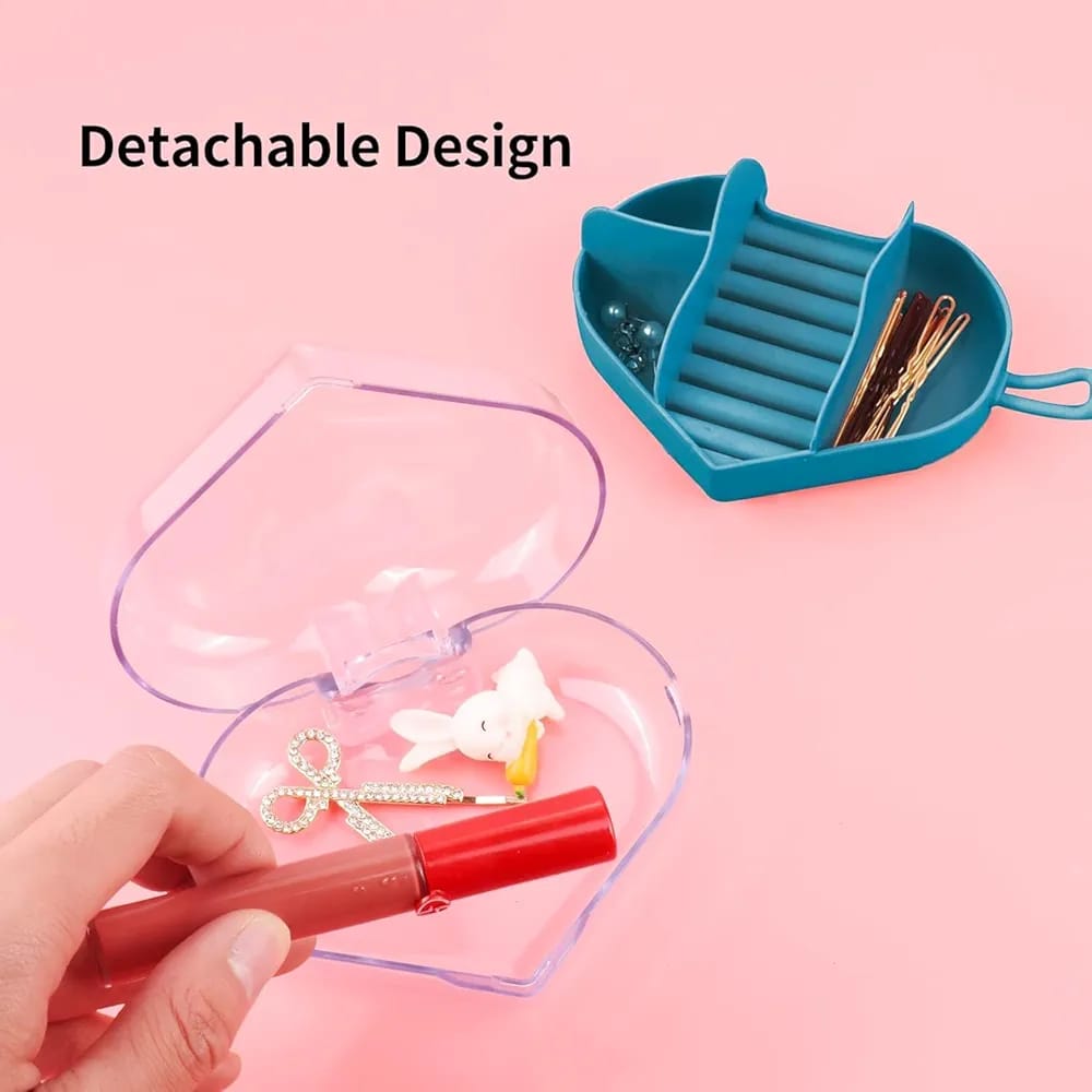 Heart Shape Portable Jewellery Organizer