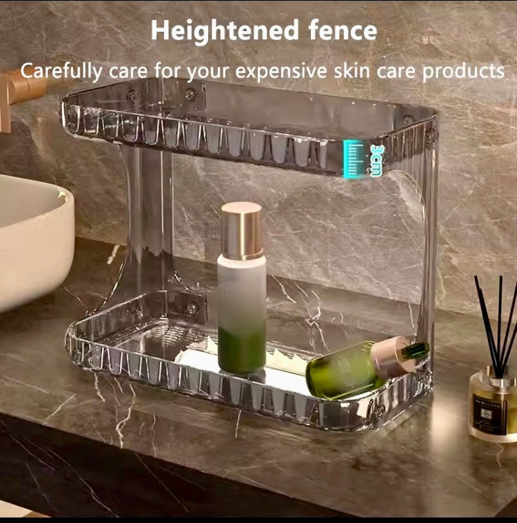 Luxury Double Layer Multipurpose Perfumes Skincare Rack