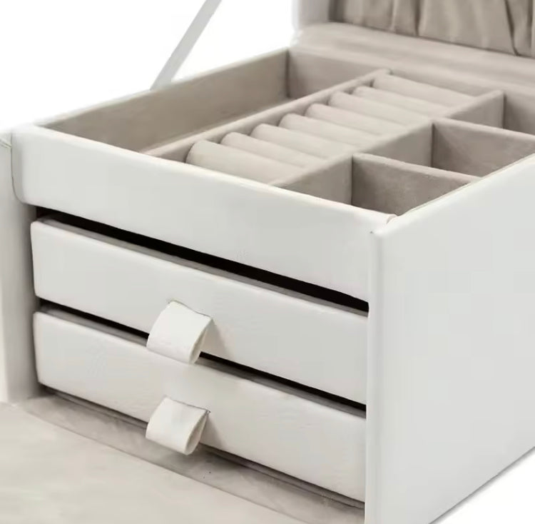 Luxury Three Layer Grid Design Jewellery Organizer