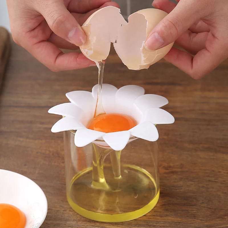 1 Pc Flower Shape Cute Egg Separator