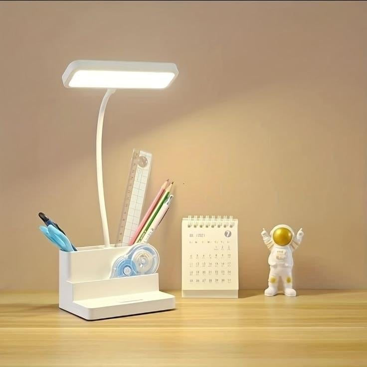 LED Eye Protection Table Lamp with Storage Holder