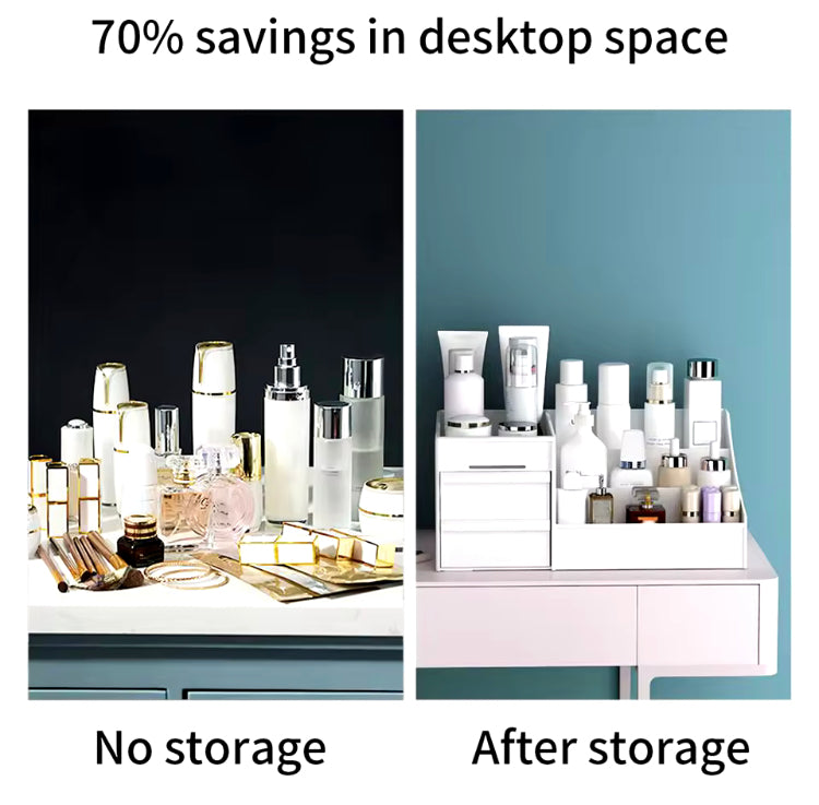 Large Capacity Multipurpose Cosmetics Organizer with Drawers