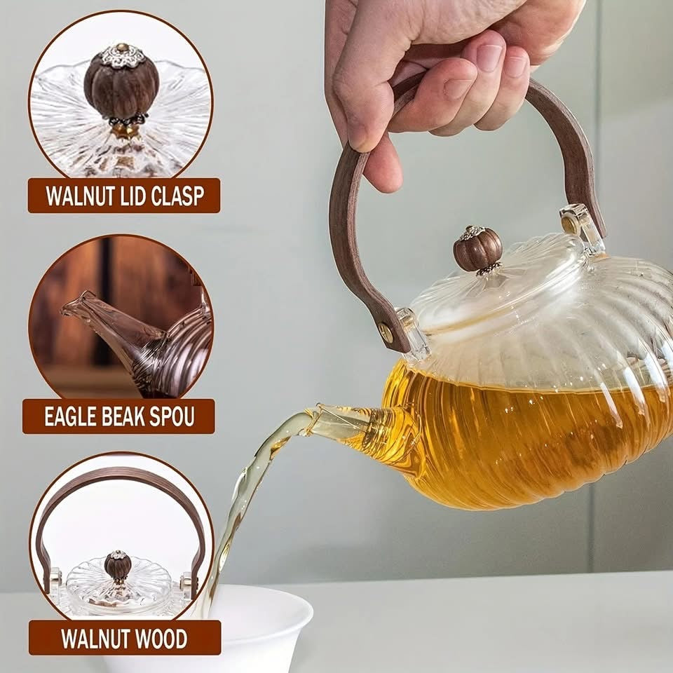 800ml Heat Resistant Glass Teapot