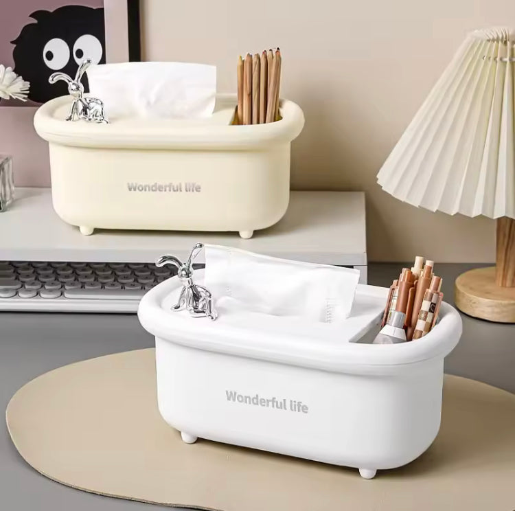 Luxury 2 in 1 Tissue Box and Storage Box