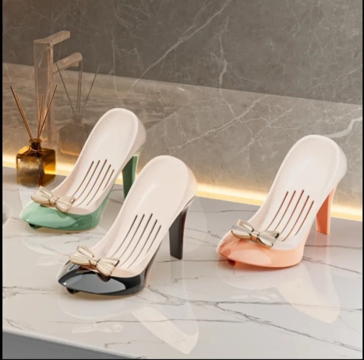 Sandal Design Soap Dish with Drainage